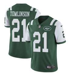 Men's Nike New York Jets #21 LaDainian Tomlinson Green Team Color Vapor Untouchable Limited Player NFL Jersey