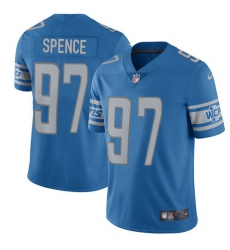 Men's Nike Detroit Lions #97 Akeem Spence Limited Light Blue Team Color Vapor Untouchable NFL Jersey