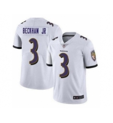 Nike Baltimore Ravens #3 Odell Beckham Jr White Vapor Untouchable Limited Jersey