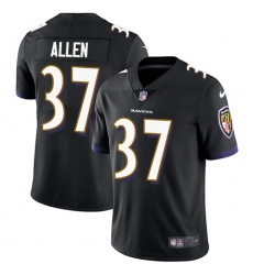 Youth Nike Baltimore Ravens #37 Javorius Allen Black Alternate Vapor Untouchable Limited Player NFL Jersey