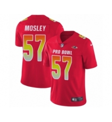 Youth Nike Baltimore Ravens #57 C.J. Mosley Limited Red AFC 2019 Pro Bowl NFL Jersey