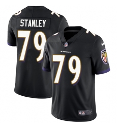 Youth Nike Baltimore Ravens #79 Ronnie Stanley Black Alternate Vapor Untouchable Limited Player NFL Jersey