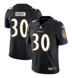 Youth Nike Baltimore Ravens #30 Kenneth Dixon Black Alternate Vapor Untouchable Limited Player NFL Jersey
