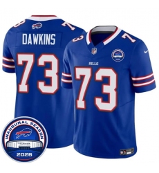 Men's Buffalo Bills #73 Dion Dawkins Blue F.U.S.E. 2026 Inaugural Season at Highmark Stadium Football Stitched Jersey