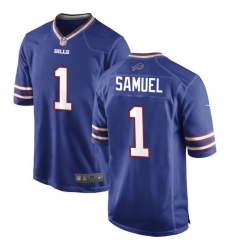 Men's Buffalo Bills #1 Curtis Samuel Nike Royal Team Color Vapor Limited Jersey