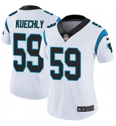Women's Nike Carolina Panthers #59 Luke Kuechly White Vapor Untouchable Limited Player NFL Jersey