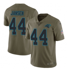 Men's Nike Carolina Panthers #44 J.J. Jansen Limited Olive 2017 Salute to Service NFL Jersey