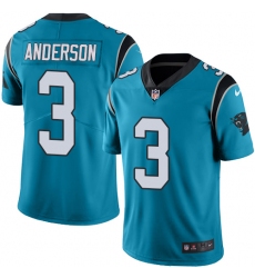 Men's Nike Carolina Panthers #3 Derek Anderson Blue Alternate Vapor Untouchable Limited Player NFL Jersey