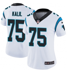 Women's Nike Carolina Panthers #75 Matt Kalil White Vapor Untouchable Limited Player NFL Jersey