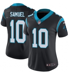 Women's Nike Carolina Panthers #10 Curtis Samuel Black Team Color Vapor Untouchable Limited Player NFL Jersey