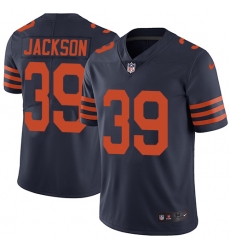 Men's Nike Chicago Bears #39 Eddie Jackson Navy Blue Alternate Vapor Untouchable Limited Player NFL Jersey