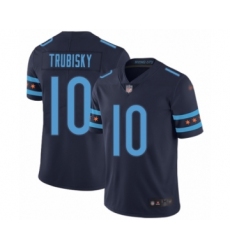 Men's Chicago Bears #10 Mitchell Trubisky Limited Navy Blue City Edition Football Jersey