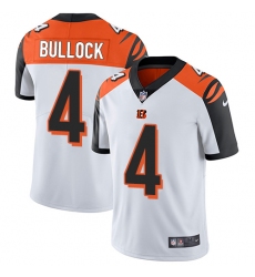 Men's Nike Cincinnati Bengals #4 Randy Bullock Vapor Untouchable Limited White NFL Jersey