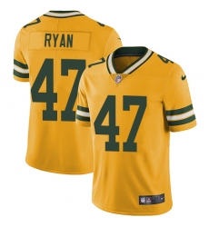Youth Nike Green Bay Packers #47 Jake Ryan Limited Gold Rush Vapor Untouchable NFL Jersey