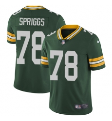 Men's Nike Green Bay Packers #78 Jason Spriggs Green Team Color Vapor Untouchable Limited Player NFL Jersey