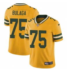 Youth Nike Green Bay Packers #75 Bryan Bulaga Limited Gold Rush Vapor Untouchable NFL Jersey
