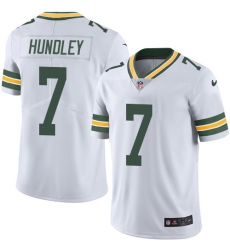 Men's Nike Green Bay Packers #7 Brett Hundley White Vapor Untouchable Limited Player NFL Jersey
