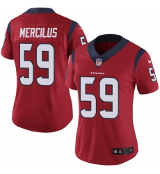 Women's Nike Houston Texans #59 Whitney Mercilus Limited Red Alternate Vapor Untouchable NFL Jersey