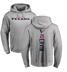 NFL Nike Houston Texans #21 Tyler Ervin Ash Backer Pullover Hoodie