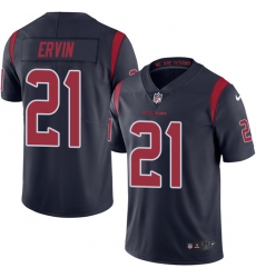 Youth Nike Houston Texans #21 Tyler Ervin Limited Navy Blue Rush Vapor Untouchable NFL Jersey