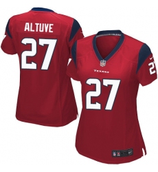 Women's Nike Houston Texans #27 Jose Altuve Game Red Alternate NFL Jersey