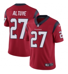 Youth Nike Houston Texans #27 Jose Altuve Limited Red Alternate Vapor Untouchable NFL Jersey