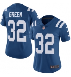 Women's Nike Indianapolis Colts #32 T.J. Green Royal Blue Team Color Vapor Untouchable Limited Player NFL Jersey