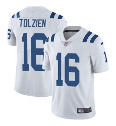 Youth Nike Indianapolis Colts #16 Scott Tolzien White Vapor Untouchable Limited Player NFL Jersey
