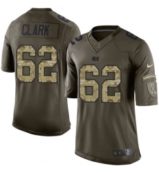 Men's Nike Indianapolis Colts #62 Le'Raven Clark Elite Green Salute to Service NFL Jersey