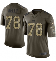 Men's Nike Indianapolis Colts #78 Ryan Kelly Elite Green Salute to Service NFL Jersey