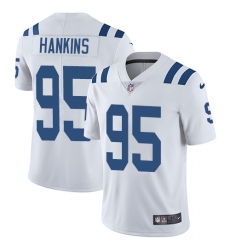Youth Nike Indianapolis Colts #95 Johnathan Hankins White Vapor Untouchable Limited Player NFL Jersey