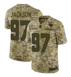 Youth Nike Jacksonville Jaguars #97 Malik Jackson Limited Camo 2018 Salute to Service NFL Jersey