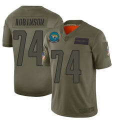 Women's Jacksonville Jaguars #74 Cam Robinson Limited Camo 2019 Salute to Service Football Jersey