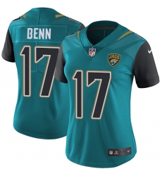 Women's Nike Jacksonville Jaguars #17 Arrelious Benn Teal Green Team Color Vapor Untouchable Limited Player NFL Jersey