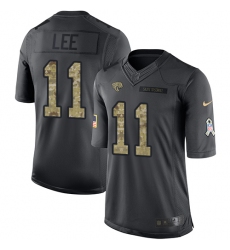 Youth Nike Jacksonville Jaguars #11 Marqise Lee Limited Black 2016 Salute to Service NFL Jersey