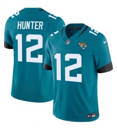 Men's Jacksonville Jaguars #12 Travis Hunter Teal 2025 Draft F.U.S.E. Vapor Untouchable Limited Football Stitched Jersey