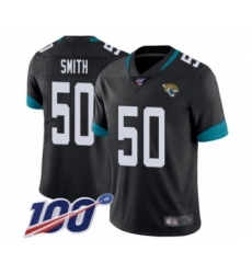 Men's Jacksonville Jaguars #50 Telvin Smith Black Team Color Vapor Untouchable Limited Player 100th Season Football Jersey