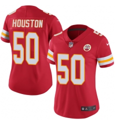 Women's Nike Kansas City Chiefs #50 Justin Houston Red Team Color Vapor Untouchable Limited Player NFL Jersey