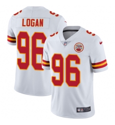 Men's Nike Kansas City Chiefs #96 Bennie Logan White Vapor Untouchable Limited Player NFL Jersey