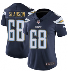Women's Nike Los Angeles Chargers #68 Matt Slauson Navy Blue Team Color Vapor Untouchable Limited Player NFL Jersey